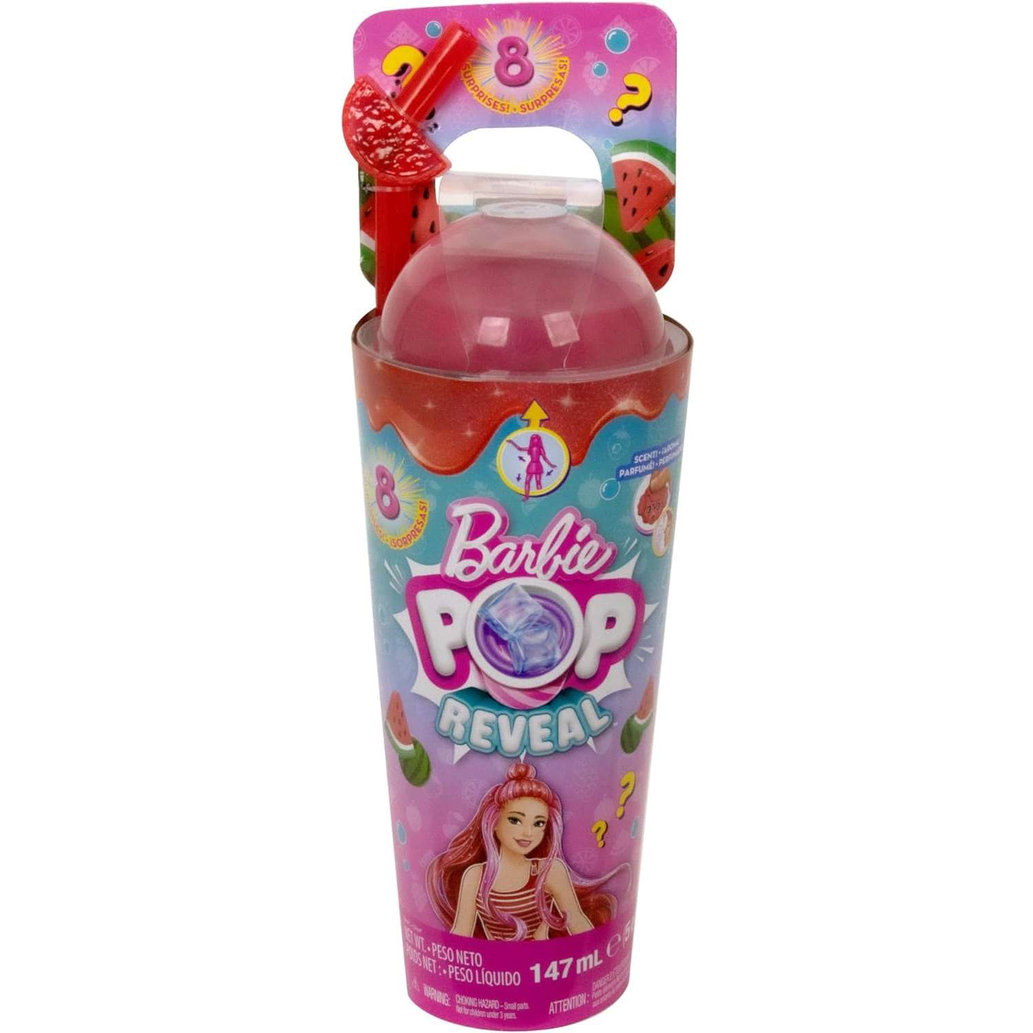 Кукла Barbie Сочные фрукты Арбуз в непрозрачной упаковке (Сюрприз) HNW43 HNW43 - фото 7