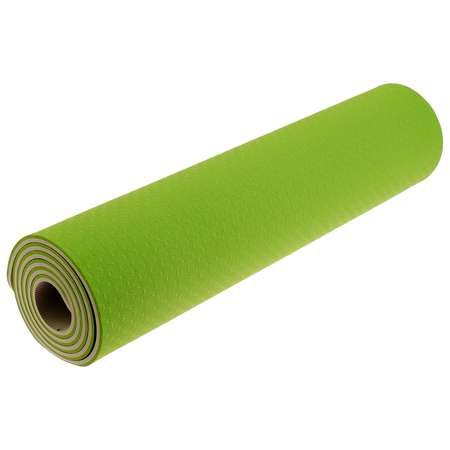 Коврик Sangh Для йоги двухцветный зеленый