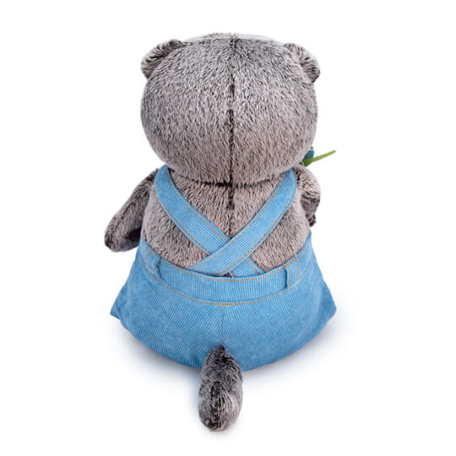 Мягкая игрушка BUDI BASA Кот Басик в голубом комбинезоне с розочкой 25 см BB010 - фото 4