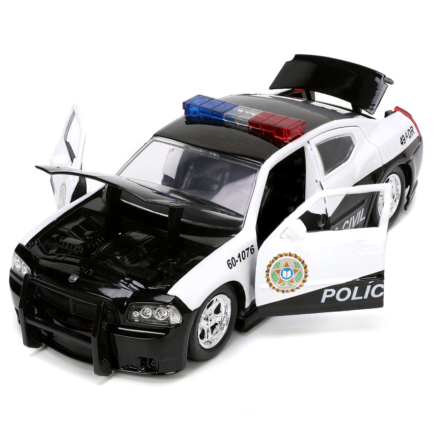 Полицейская машина Jada Dodge Charger Fast 5 Police Car 1:24 ТоуR233 - фото 2