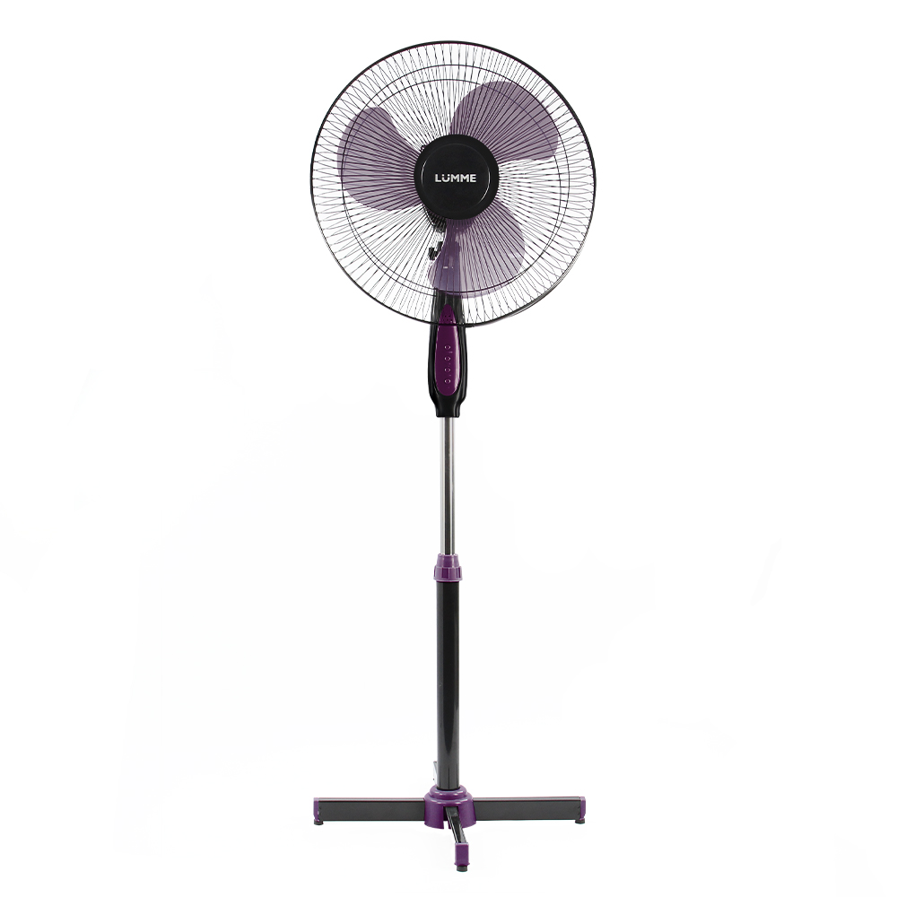 Вентилятор напольный LUMME LU-FN105 черный/фиолетовый - фото 1