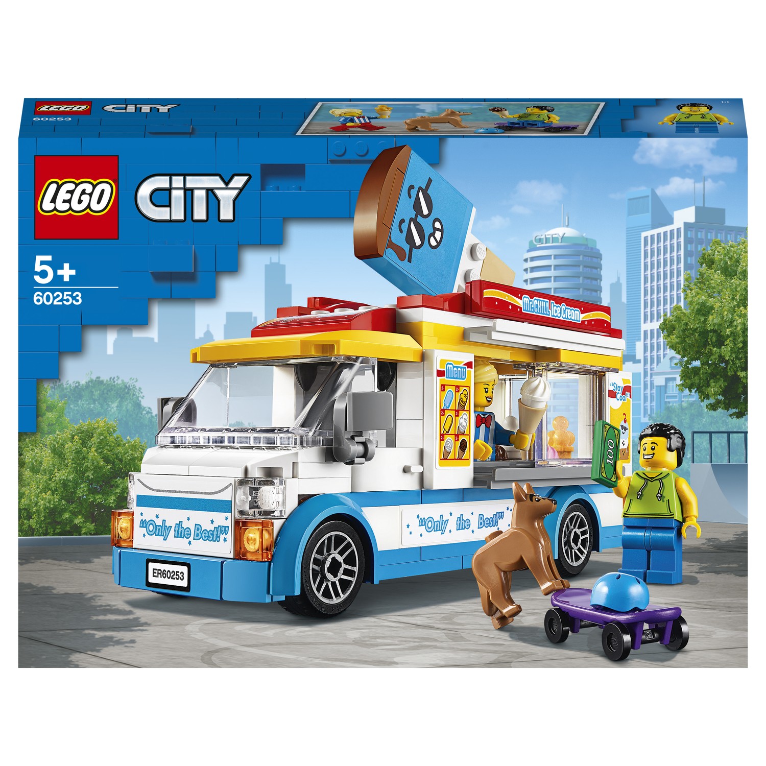 Конструктор LEGO City Great Vehicles Грузовик мороженщика 60253 купить по  цене 1529 ₽ в интернет-магазине Детский мир