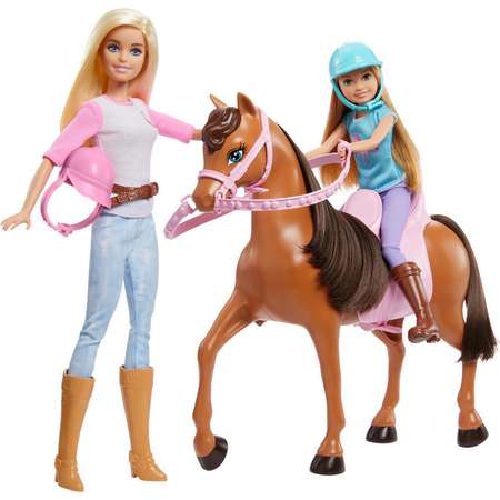 Набор игровой Barbie Барби и Стейси с лошадью GXD65