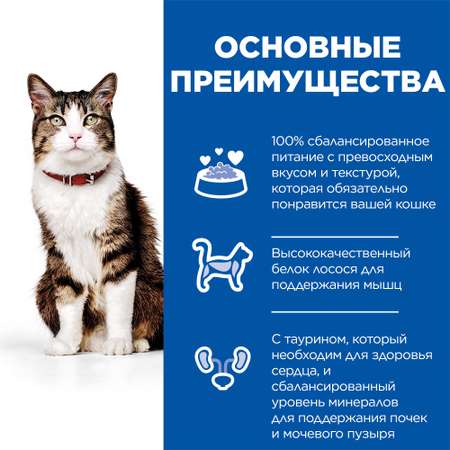Корм для кошек Hills 10кг Science Plan Culinary Creations для поддержания жизненной энергии и иммунитета с лососем и морковью