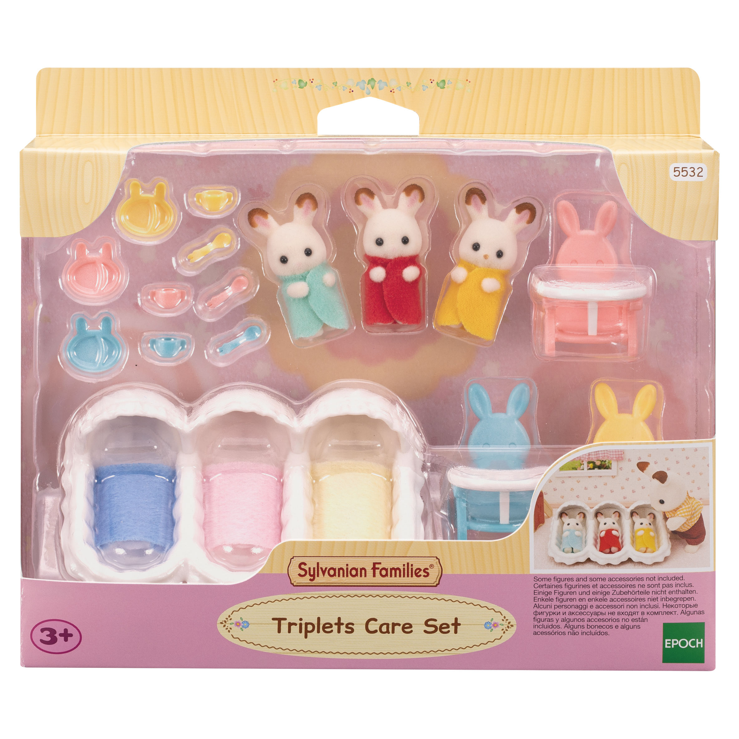 Набор Sylvanian Families Для ухода за тройняшками 5532 - фото 2