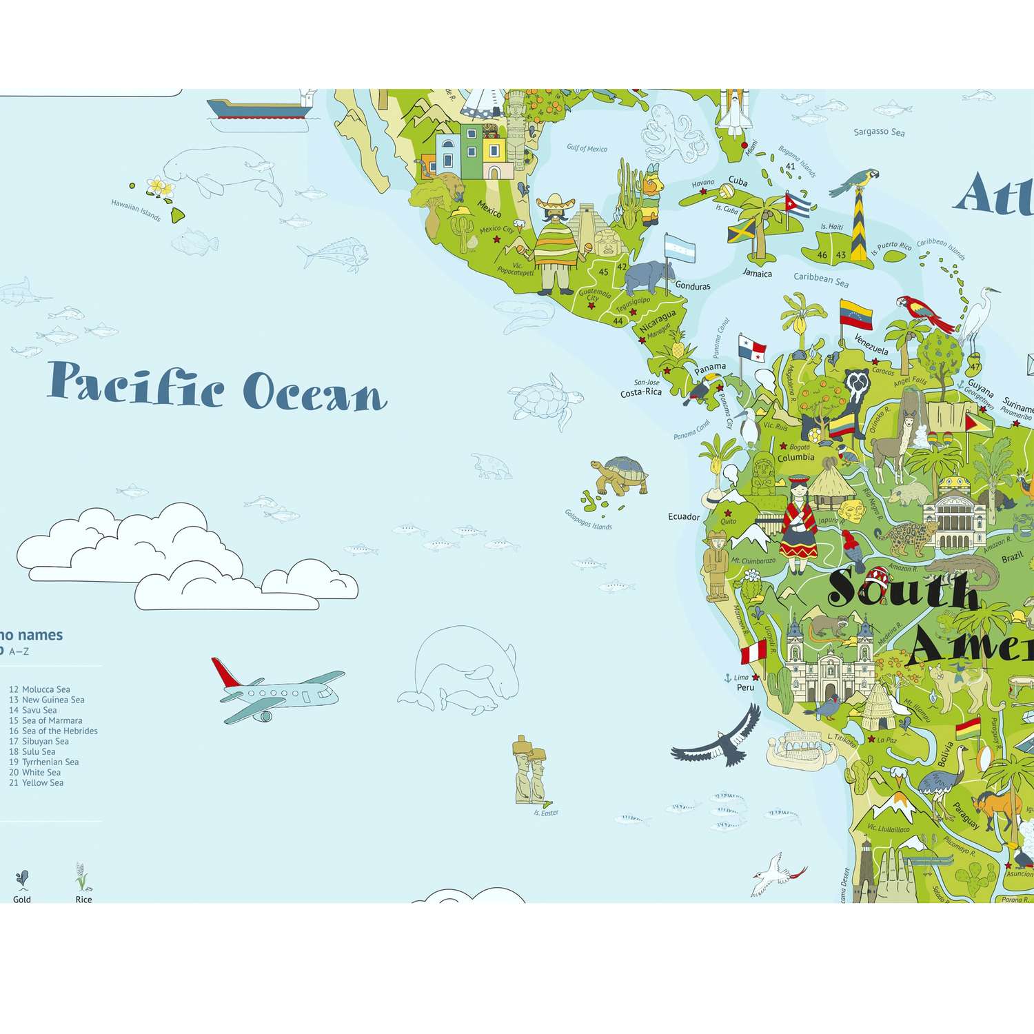 Карта мира на английском языке Papitama Игровая - фото 2