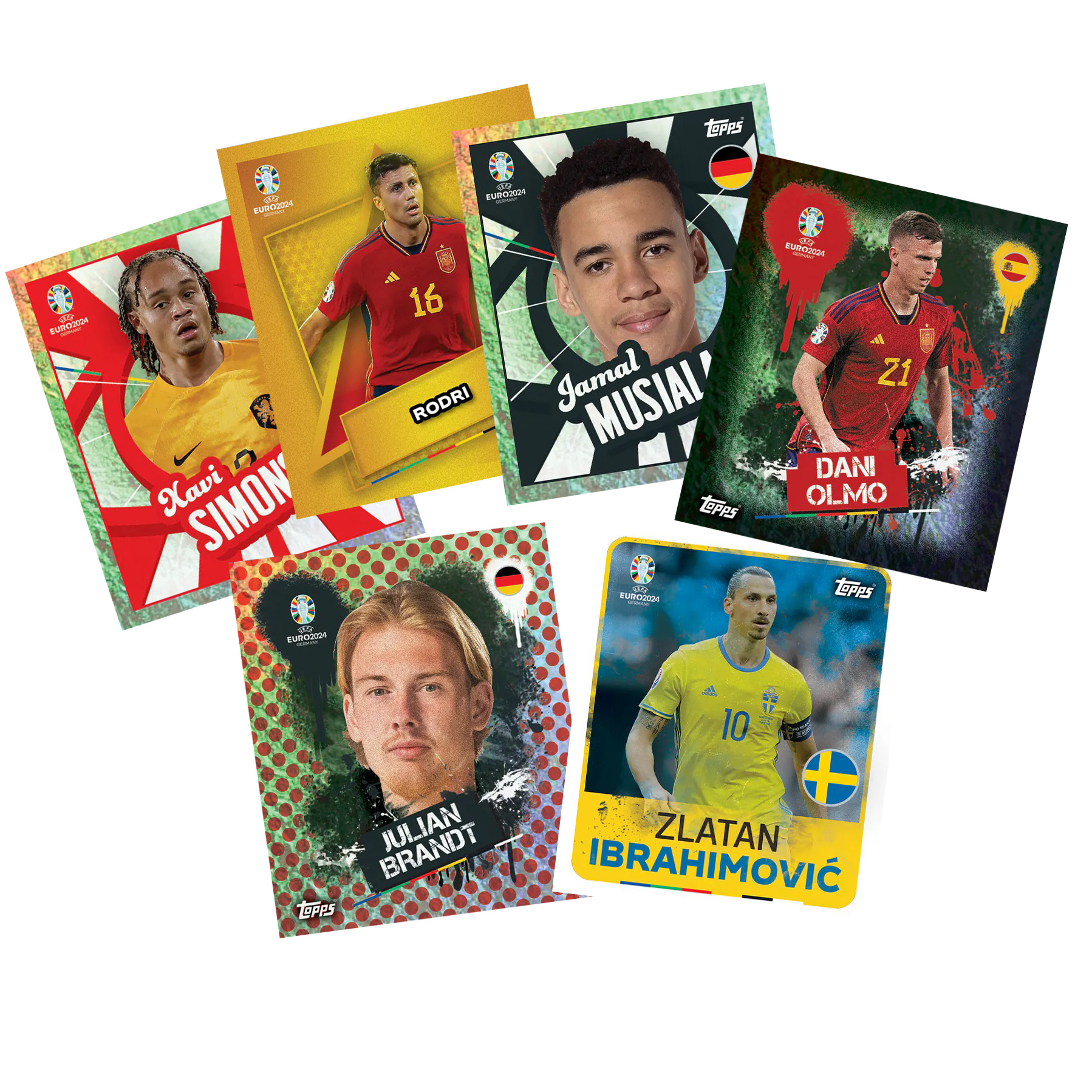 Подарочный набор topps Чемпионат Европы по футболу 9 пакетиков в жестяной коробке - фото 5
