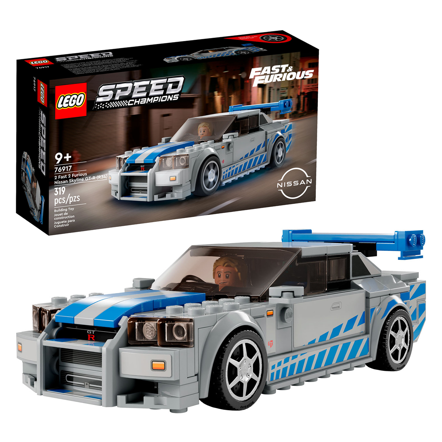 Конструктор детский LEGO Speed Champions Автомобиль Skyline GT-R R34 76917  купить по цене 3761 ₽ в интернет-магазине Детский мир