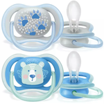 Пустышка Philips AVENT ultra air SCF085/06 с футляром для хранения и стерилизации 2 шт.