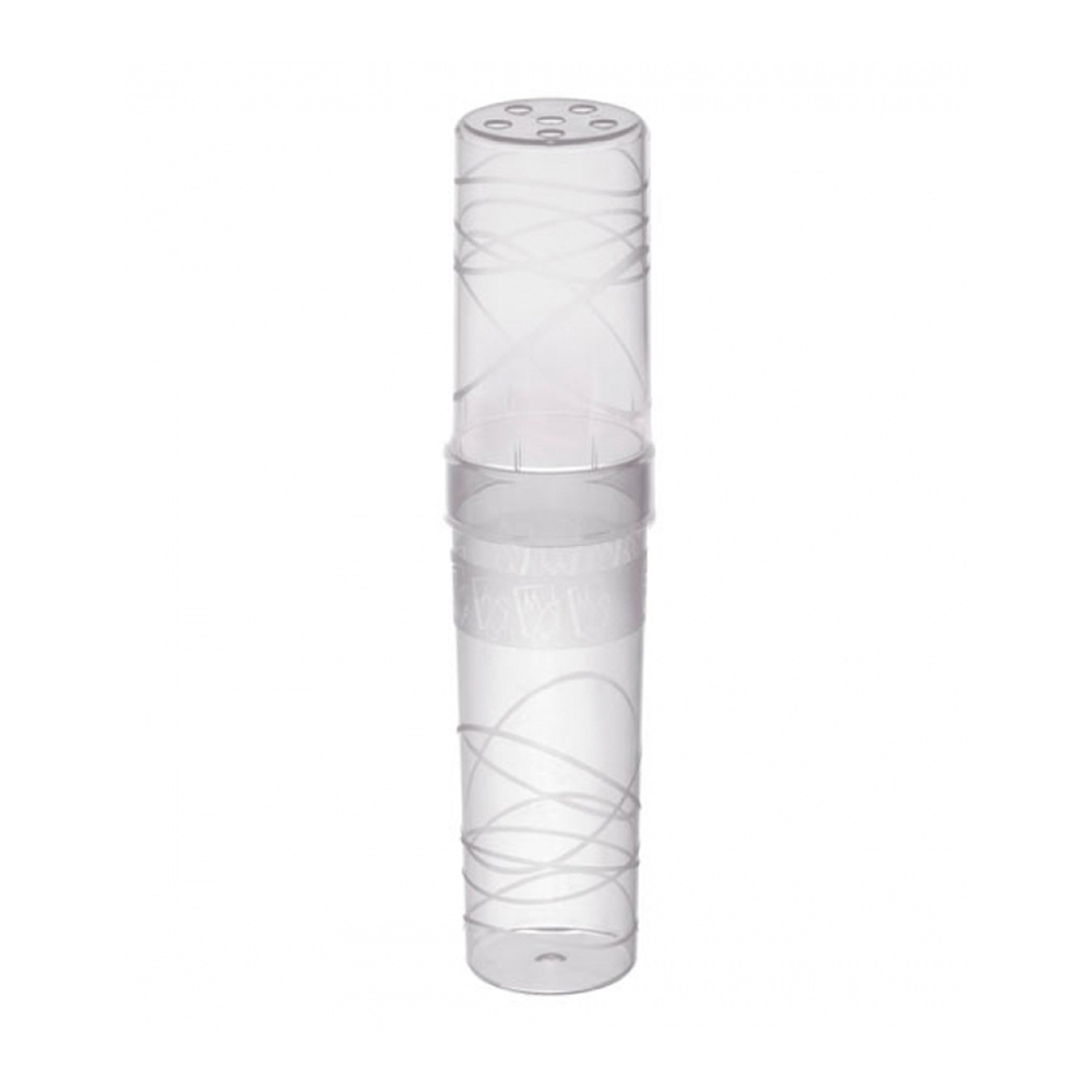 Пенал-тубус СТАММ 19.5х4.5 см Crystal пластик прозрачный - фото 1