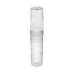Пенал-тубус СТАММ 19.5х4.5 см Crystal пластик прозрачный