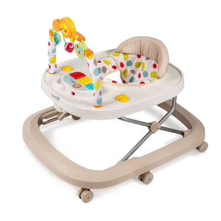 Ходунки детские AmaroBaby с электронной игровой панелью Walking Baby BEIGE бежевый