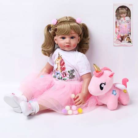 Кукла Junfa В белой кофте и розовой юбке с аксессуарами