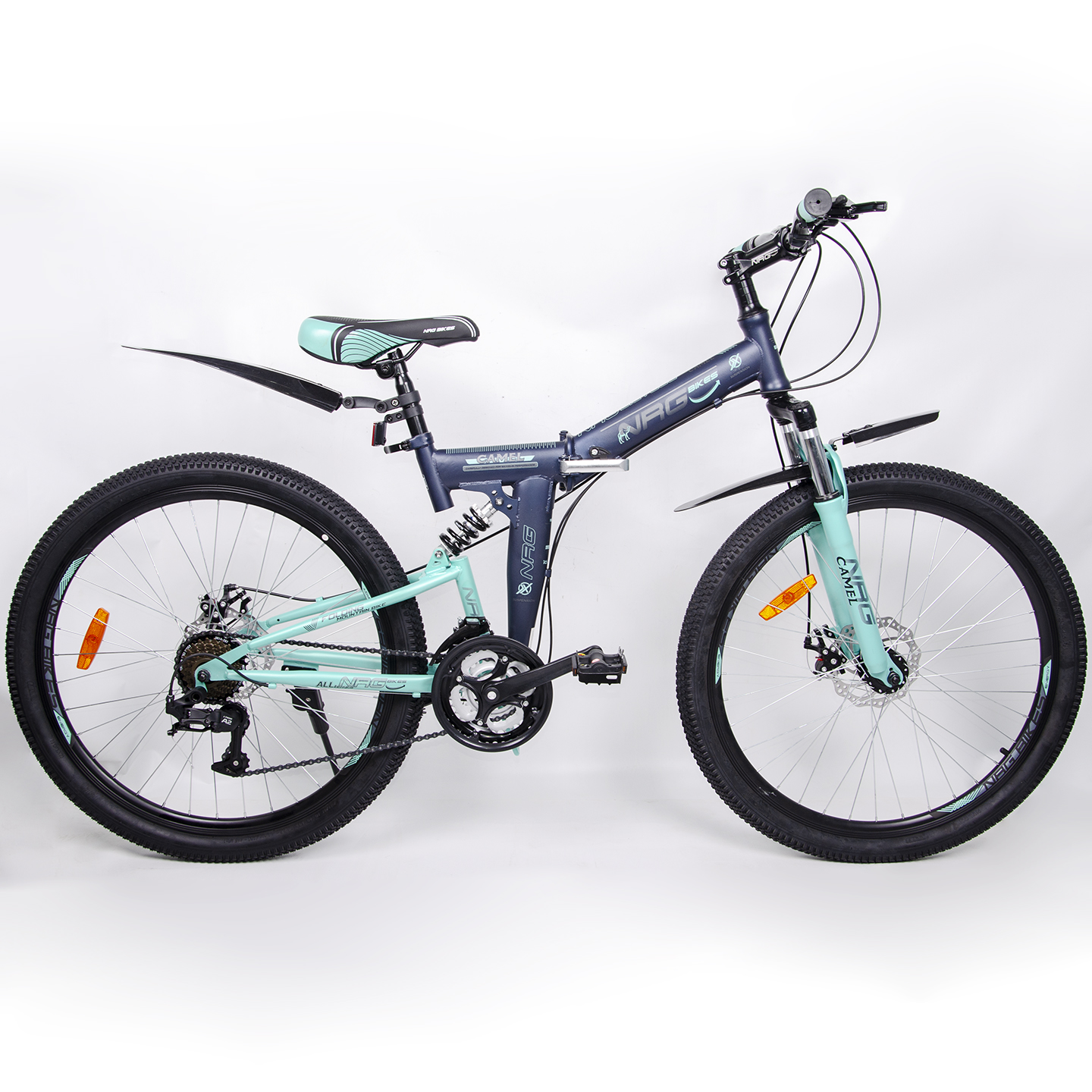 Велосипед NRG BIKES CAMEL 26 black-mint-gray - фото 9