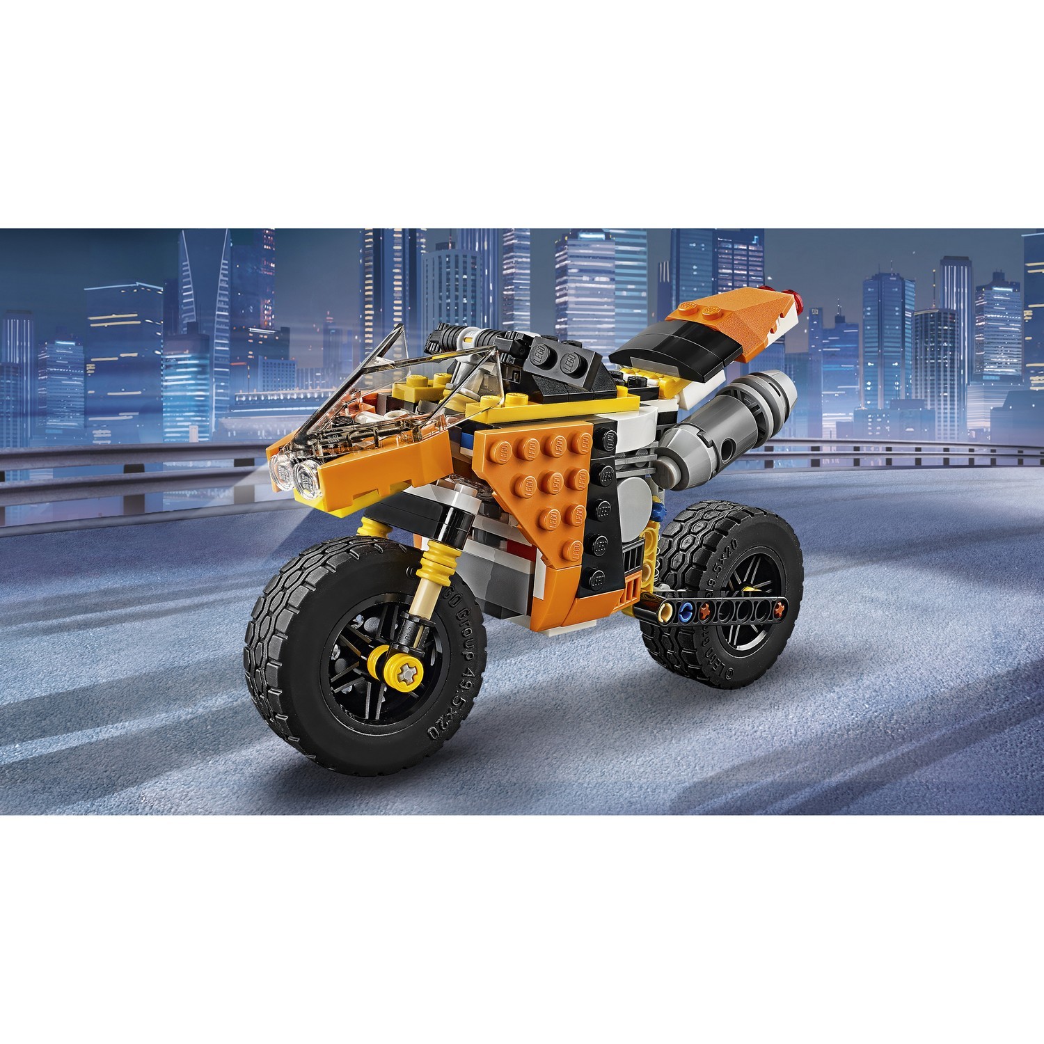 Конструктор LEGO Creator Оранжевый мотоцикл (31059) - фото 4