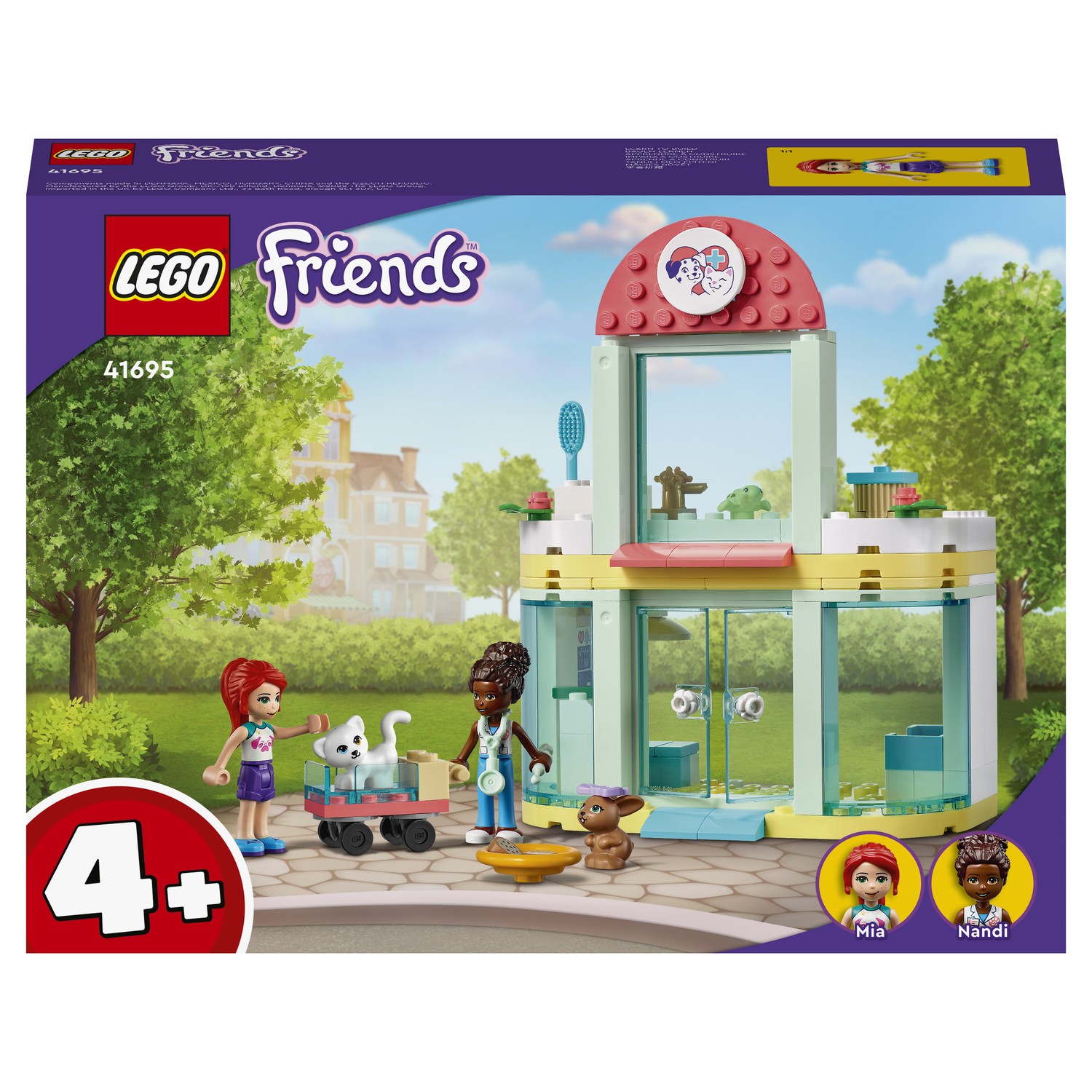 Конструктор LEGO Friends 41695 Клиника для домашних животных