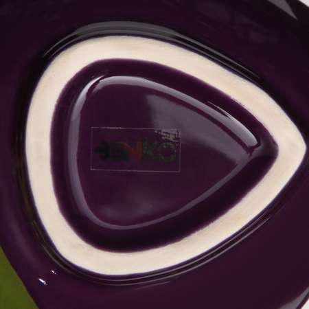 Тарелка Sima-Land керамическая «Ежевика» глубокая фиолетовая 18 см 1 сорт Иран