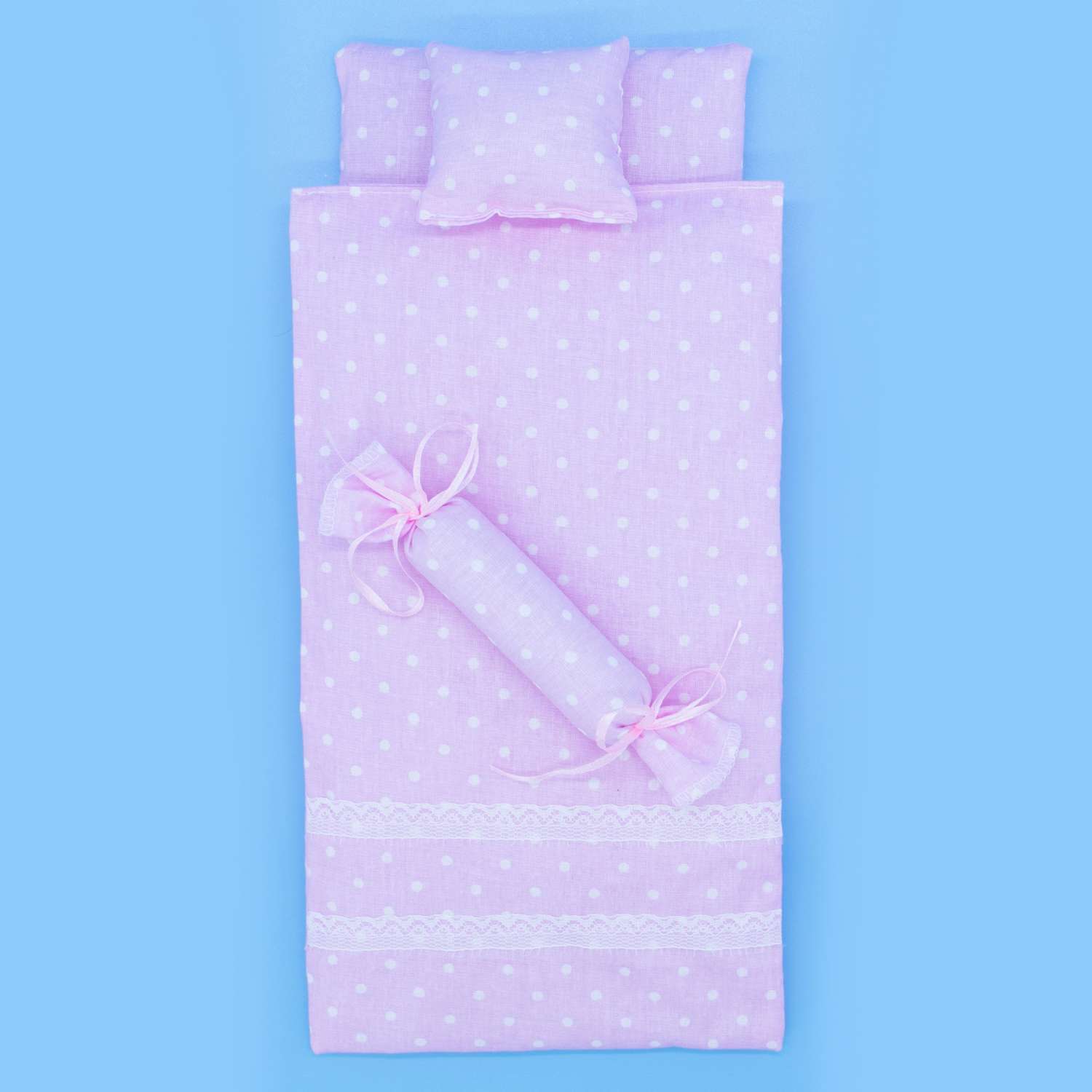 Комлпект постельного белья Модница для куклы 29 см пастельно-розовый 2002пастельно-розовый - фото 12