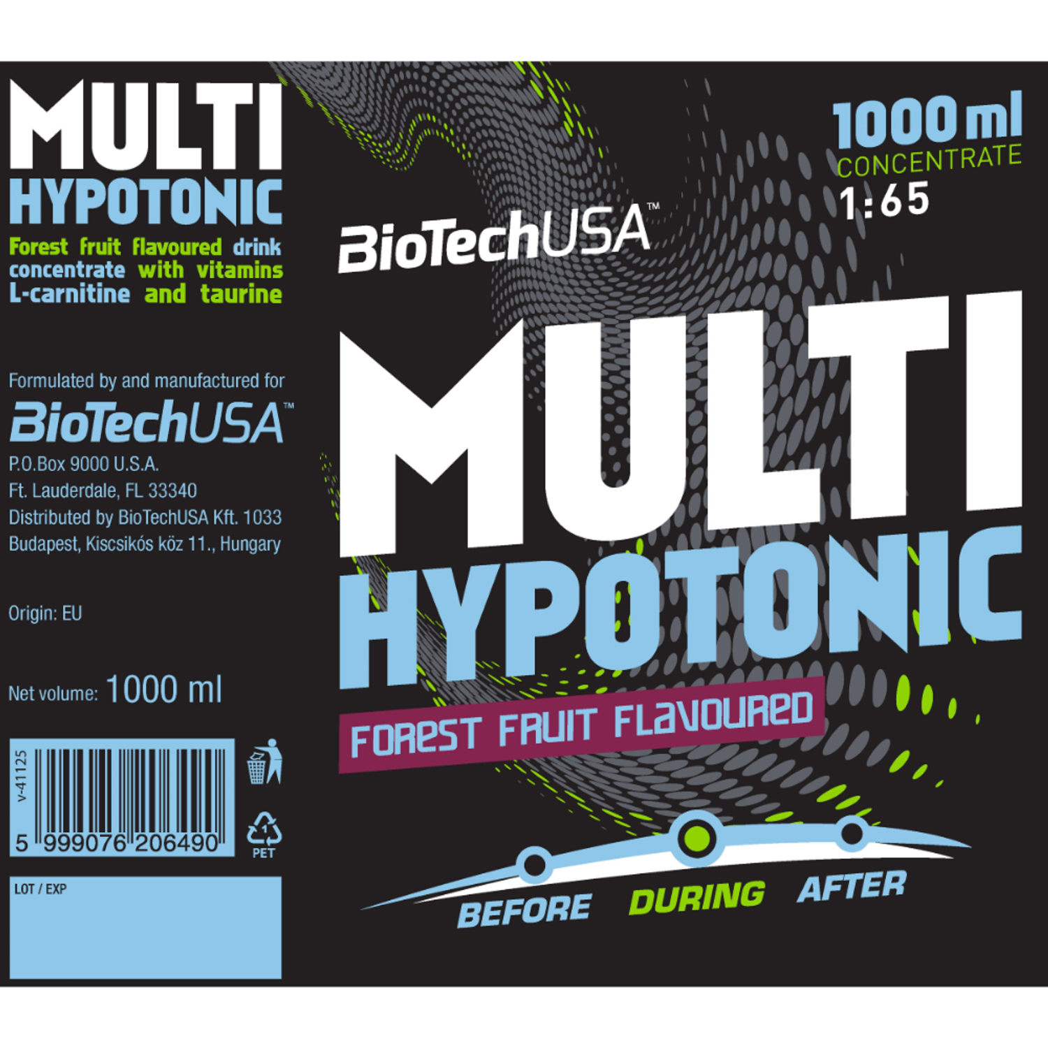 Гипотоник BiotechUSA Multi Hypotonic 1000 мл. Лесные ягоды - фото 2