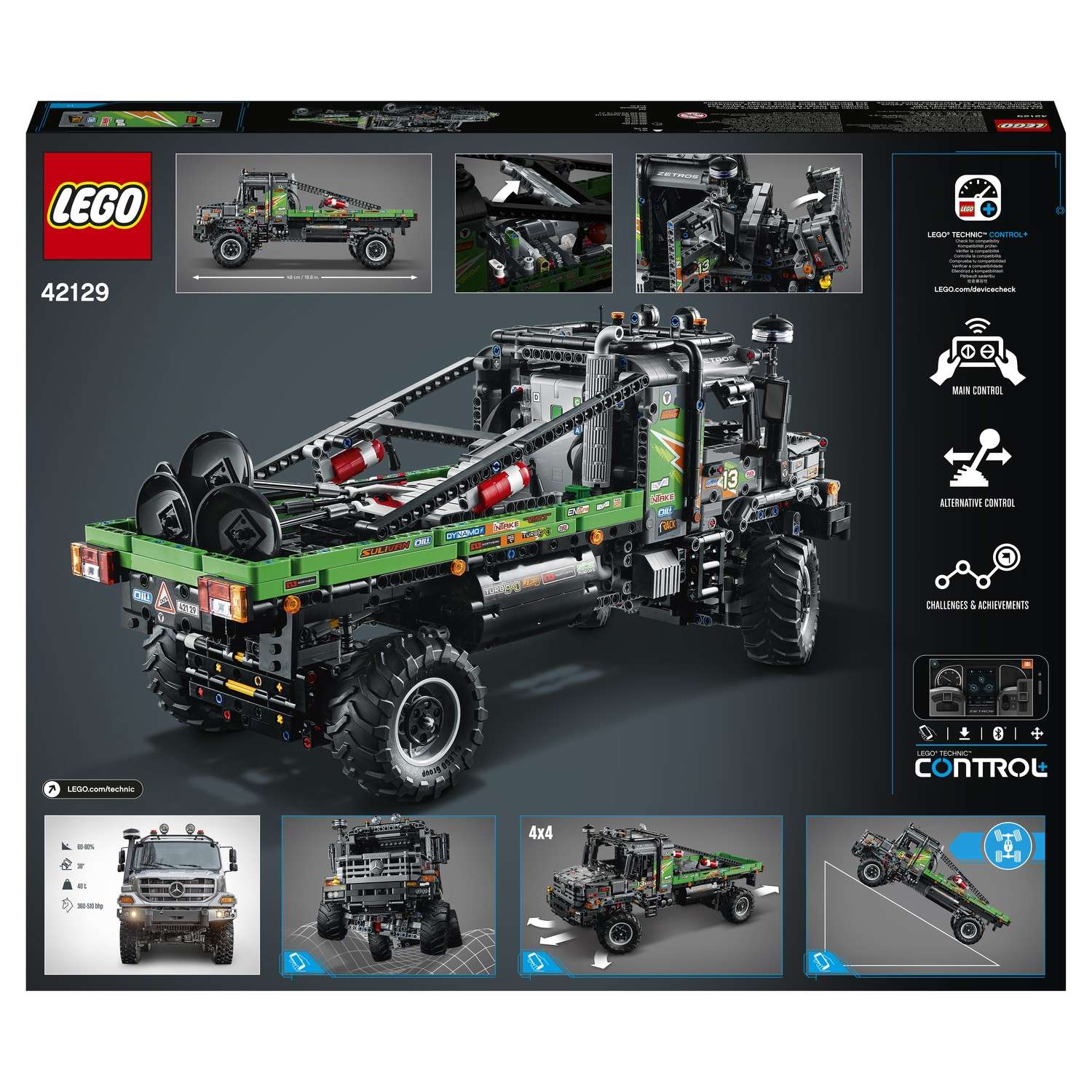 Конструктор LEGO Technic Полноприводный грузовик-внедорожник Mercedes-Benz Zetros 42129 - фото 3