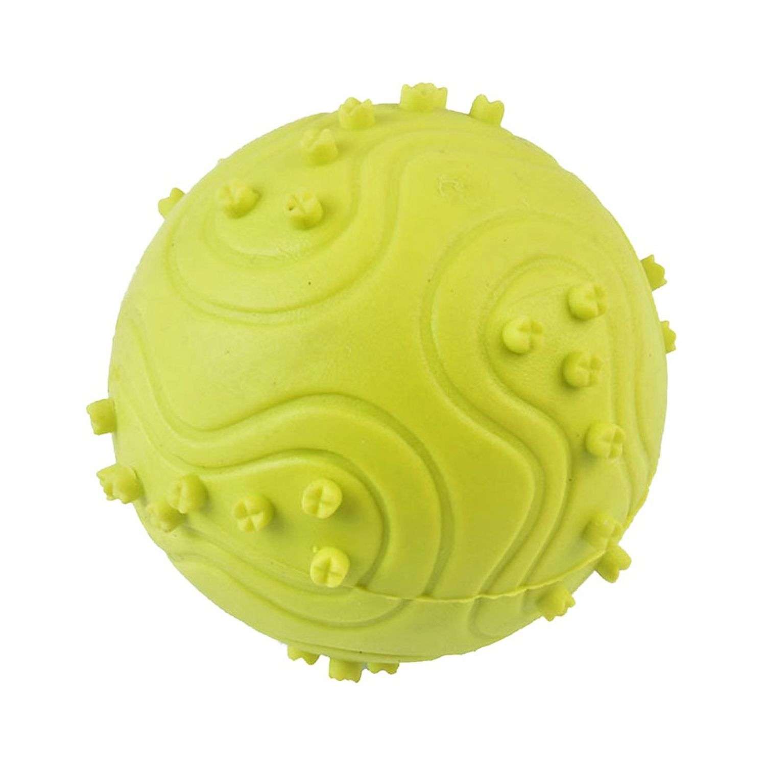 Игрушка для собак Uniglodis Мяч с пищалкой салатовый - фото 1