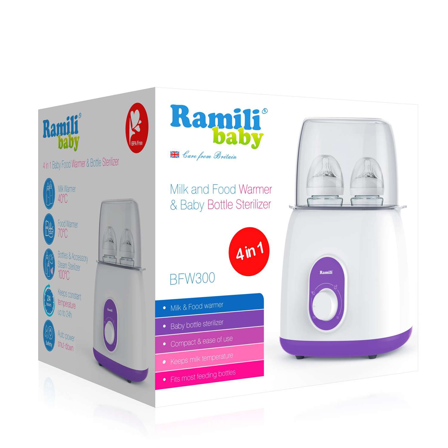 Подогреватель-стерилизатор Ramili Baby Универсальный 4 в 1 BFW300 - фото 3