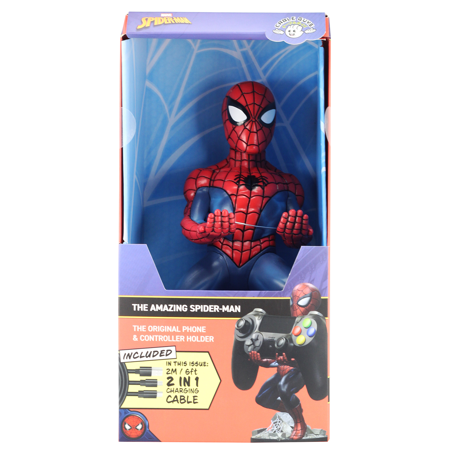 Фигурка-подставка Подставка Cable guy Spider-Man EXG39 купить по цене 999 ₽  в интернет-магазине Детский мир