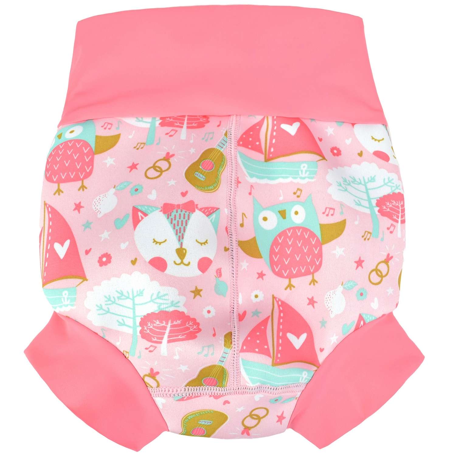 Подгузник для плавания Splash About Happy Nappy Кошечки и совы M - фото 2