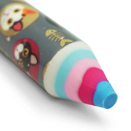 Ластик - карандаш Darvish стирательная резинка школьная для рисования и письма Котики