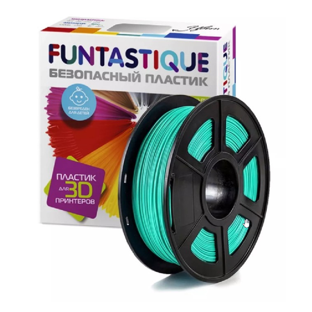 Пластик для 3D печати FUNTASTIQUE PETG 1.75 мм1 кг цвет Бирюзовый