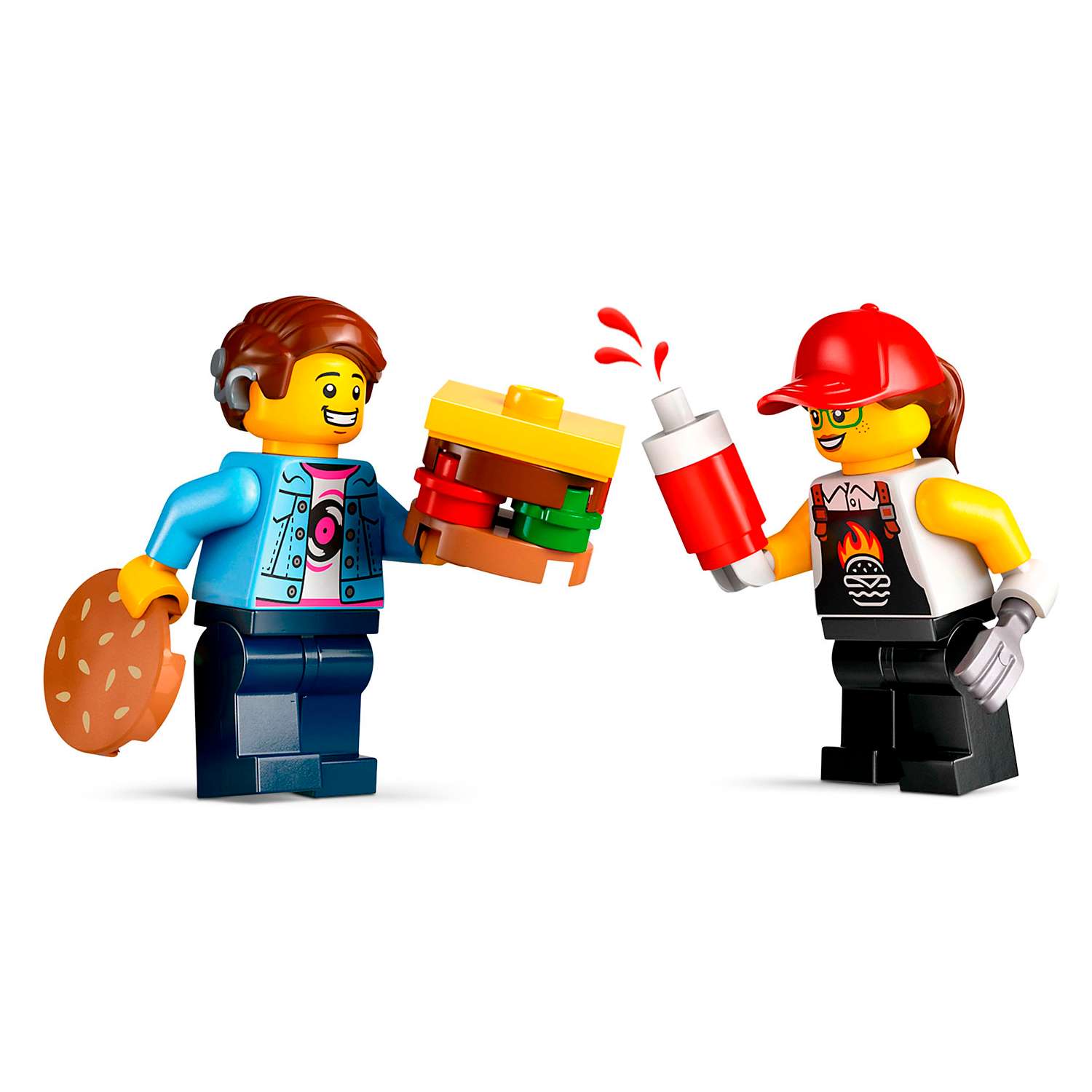 Конструктор детский LEGO City Фургон-гамбургер 60404 - фото 3