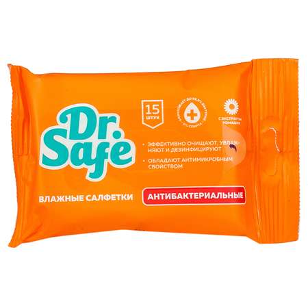 Салфетки влажные DR.SAFE Ромашка 15шт 12087