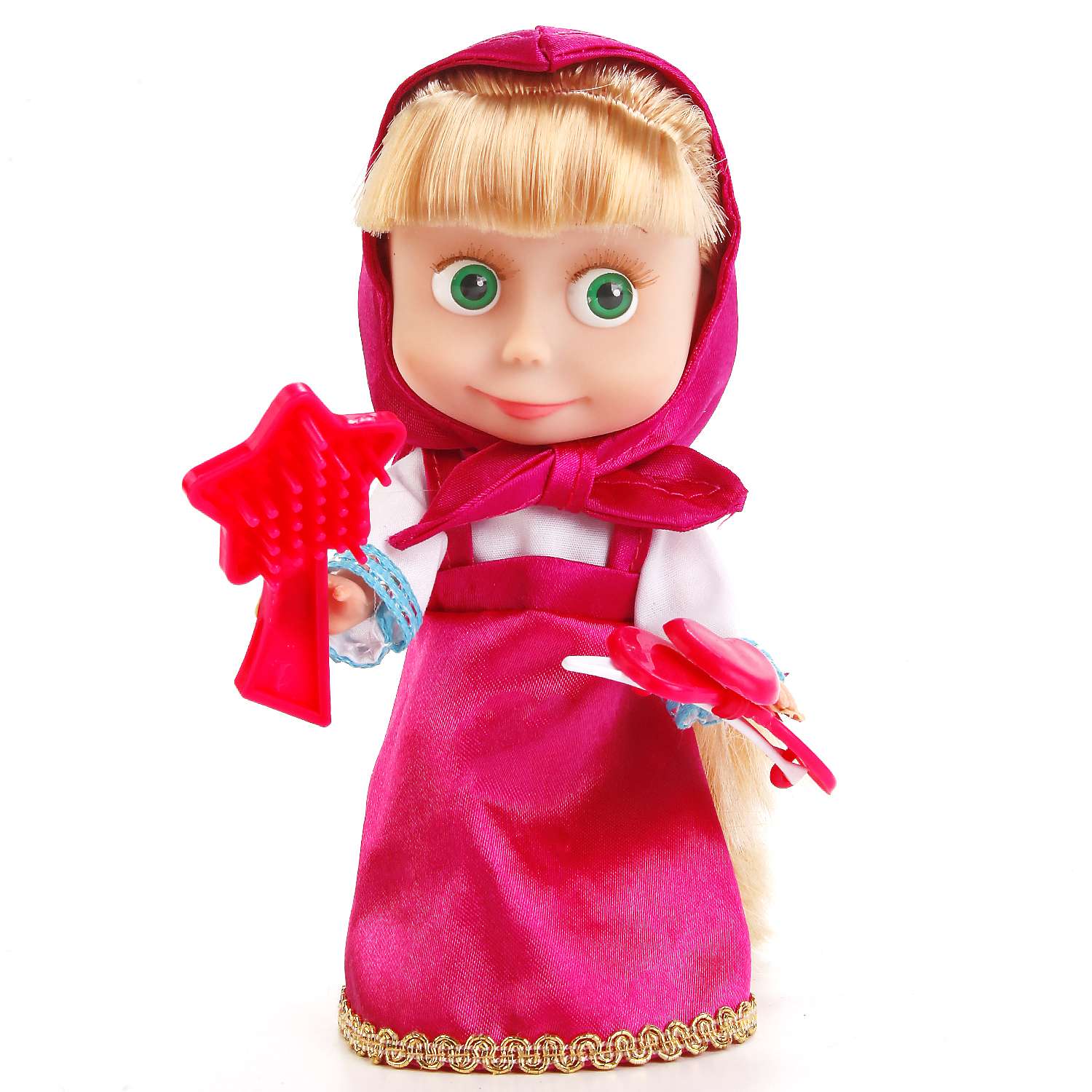 Кукла Карапуз Маша с аксессуарами 15 см 210095 - фото 1