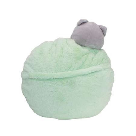 Мягкая игрушка Михи-Михи Кошачья лапка с пледом внутри мятная