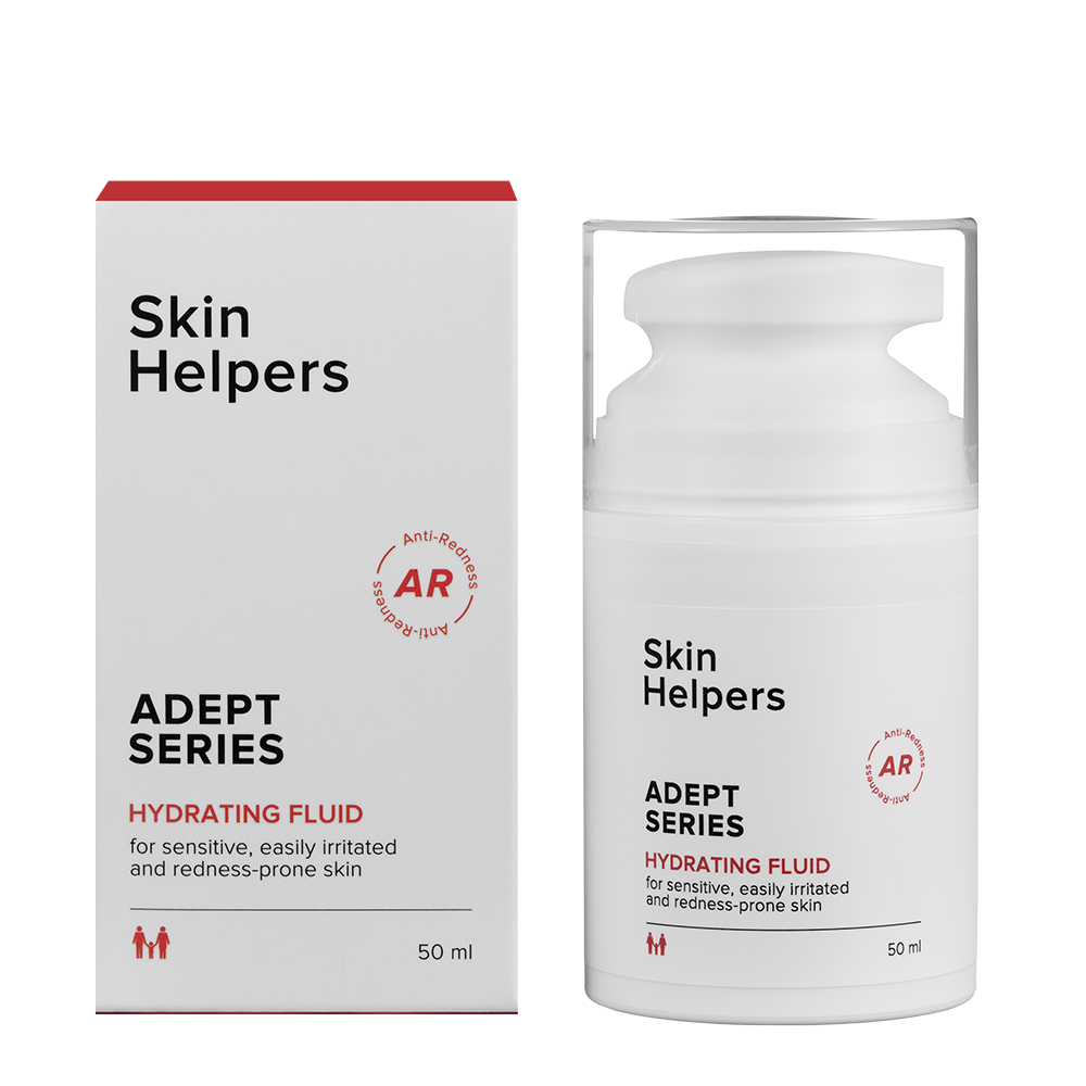Крем-флюид Skin Helpers Adept для чувствительной кожи лица и тела от розацеа 50 мл - фото 1