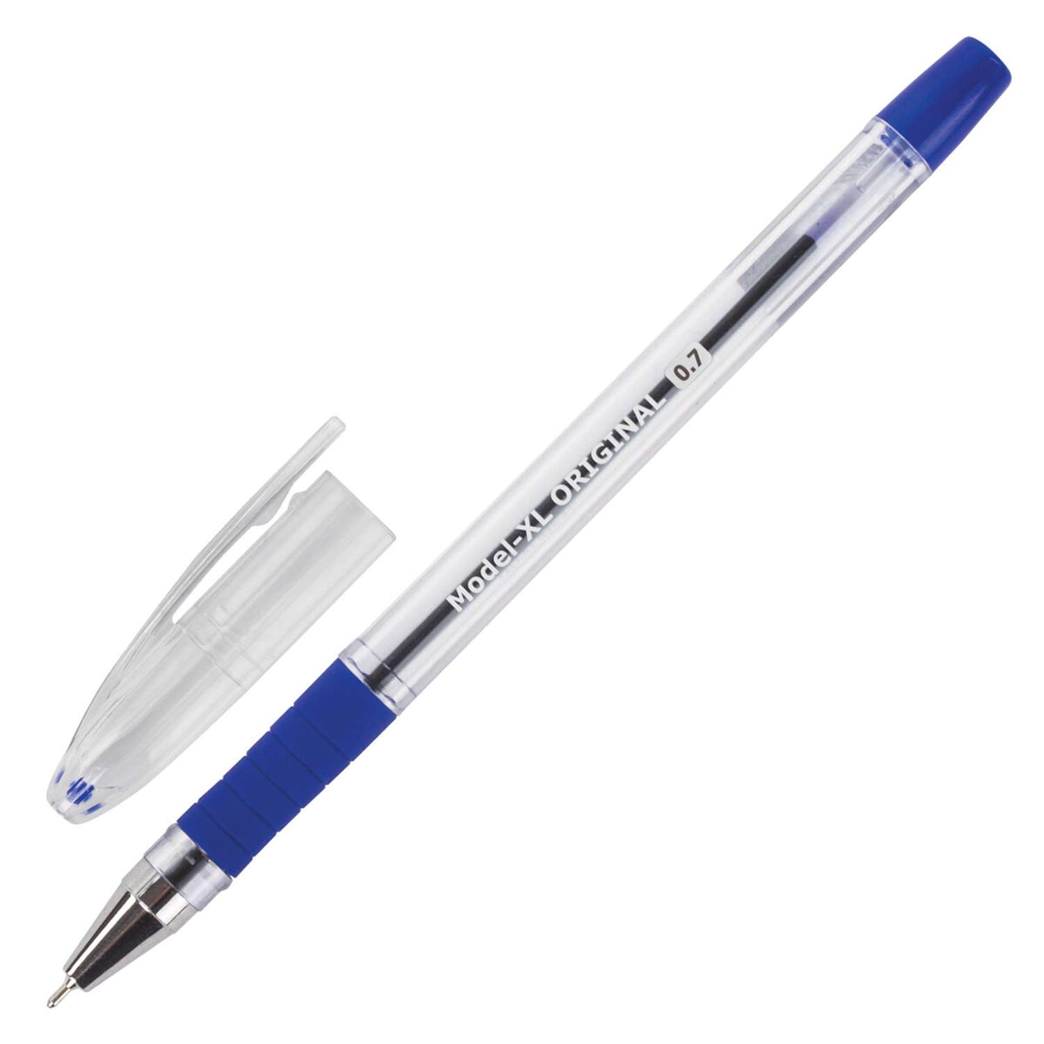 Ручка шариковая Brauberg маслянная с грипом Model-XL Original 12шт синяя - фото 11