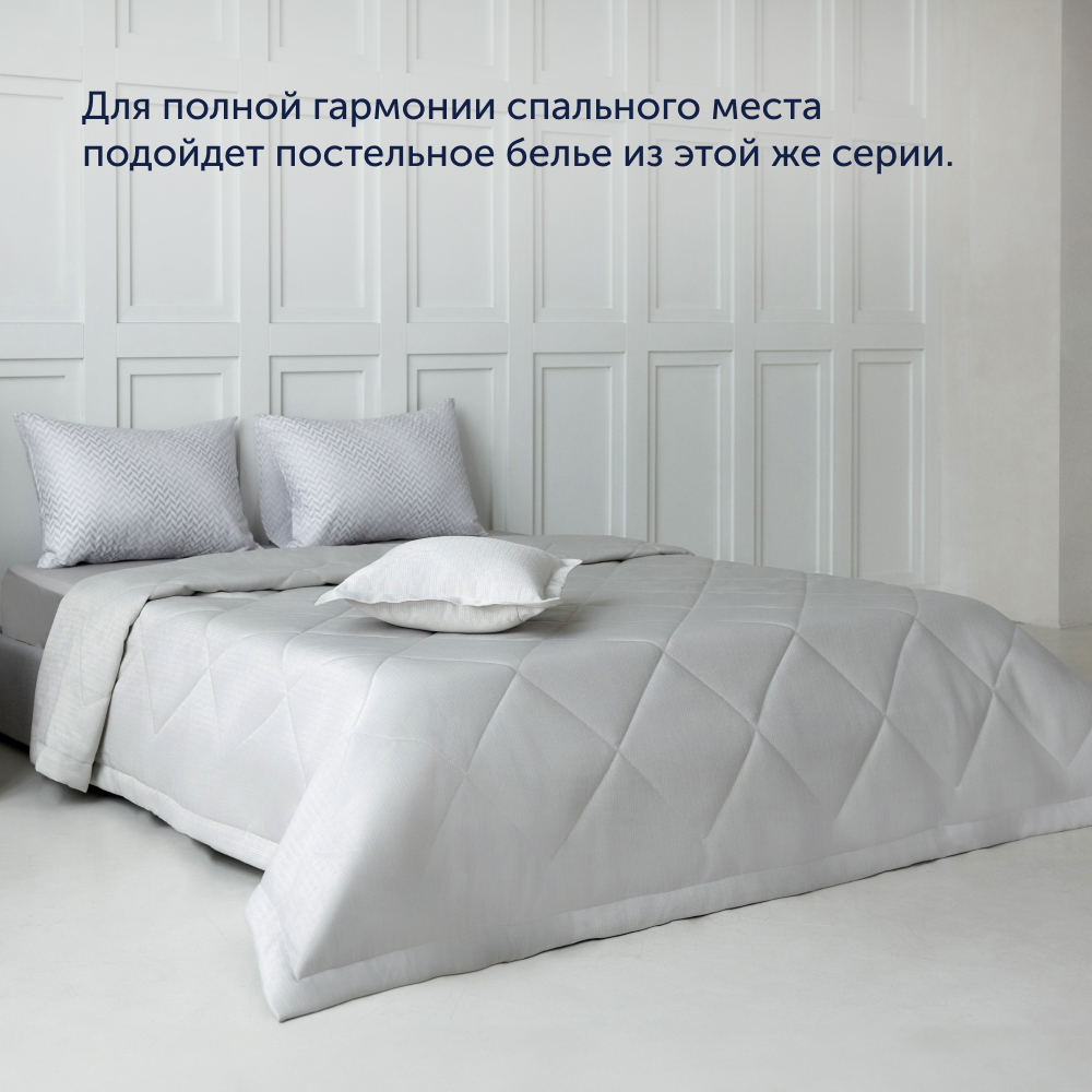 Комплект покрывало + наволочка buyson BuyFlora Cream, 160х220/45х45 см - фото 12