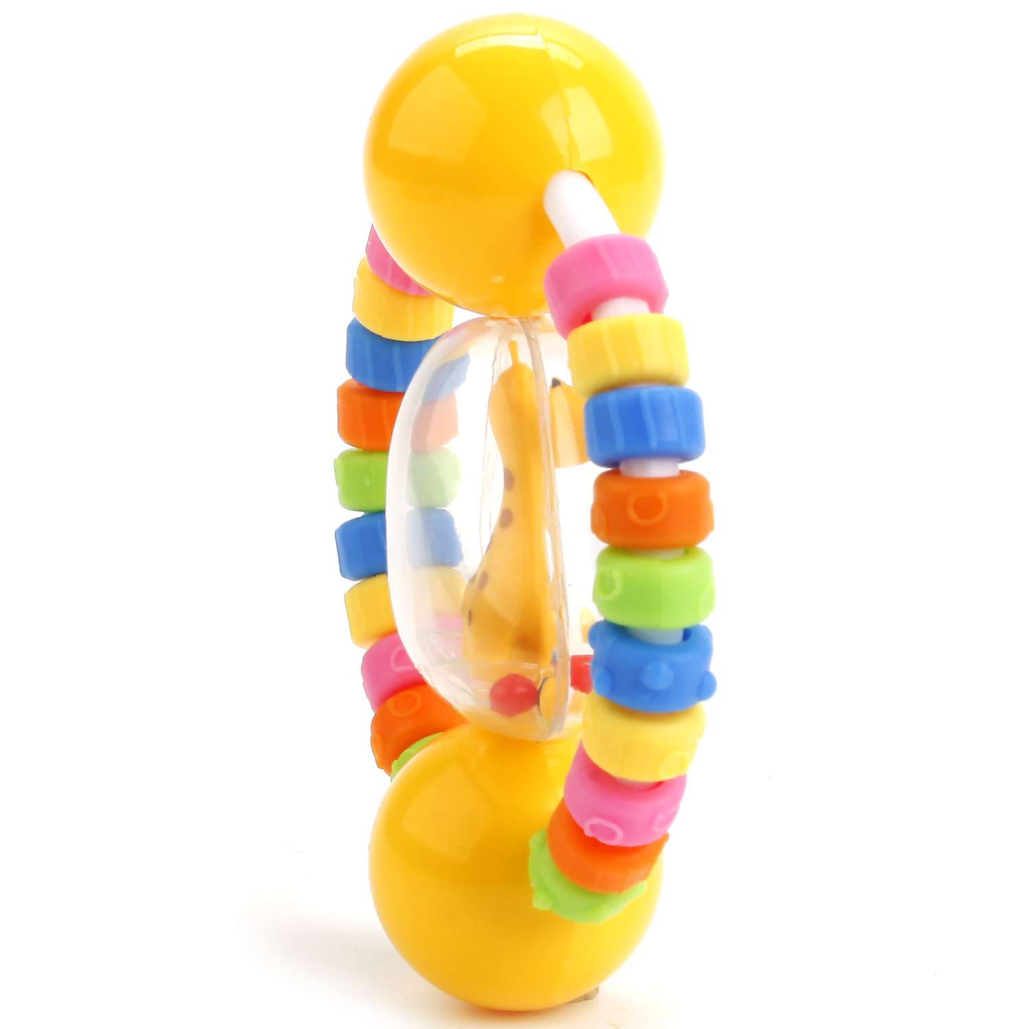 Игрушка-погремушка УМка Фигурка с цветными колечками - фото 6