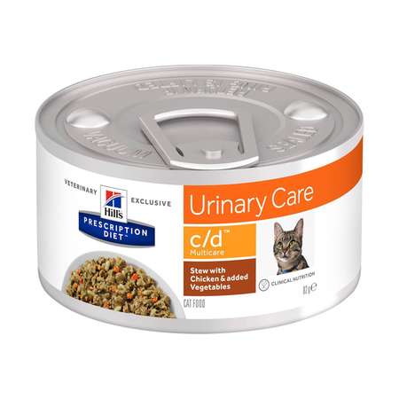Корм для кошек HILLS 82г Prescription Diet c/d Multicare Urinary Care рагу с курицей и овощами