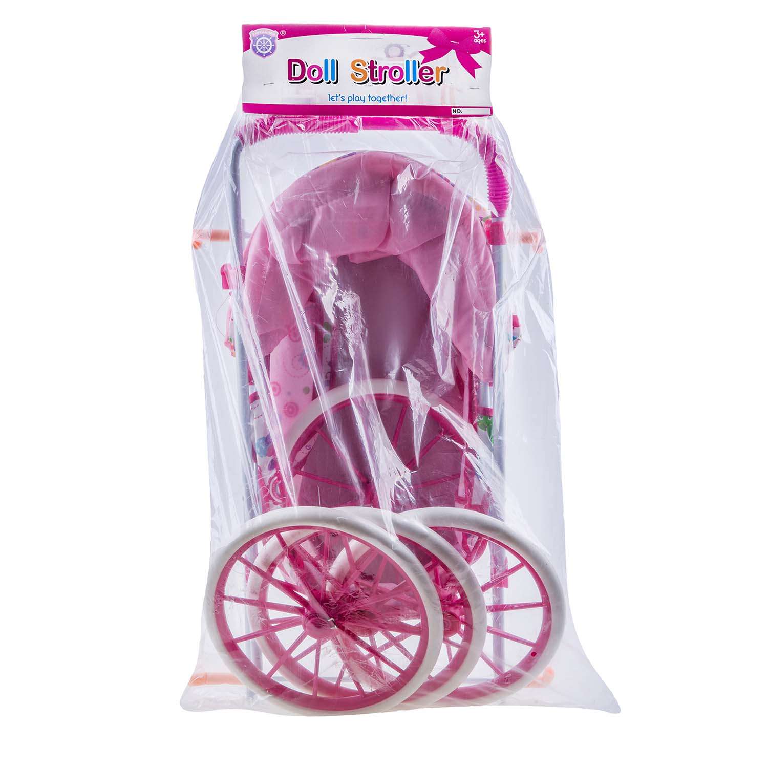 Детская коляска для кукол Baby and Kids прогулочная для девочки с большими колесами ES56105 ES56105 - фото 5