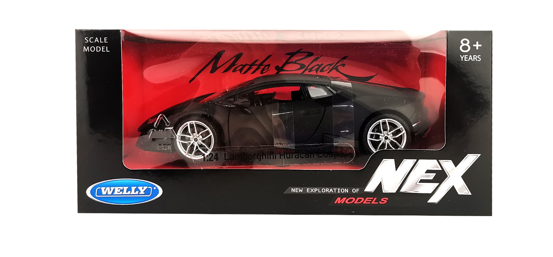 Машинка WELLY 1:24 Lamborghini Huracan Coupe черная купить по цене 4299 ₽ в  интернет-магазине Детский мир