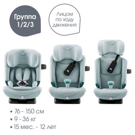 Детское автокресло Britax Roemer Advansafix Pro Style Harbor Blue с 15 месяцев до 12 лет рост 76 - 150 см