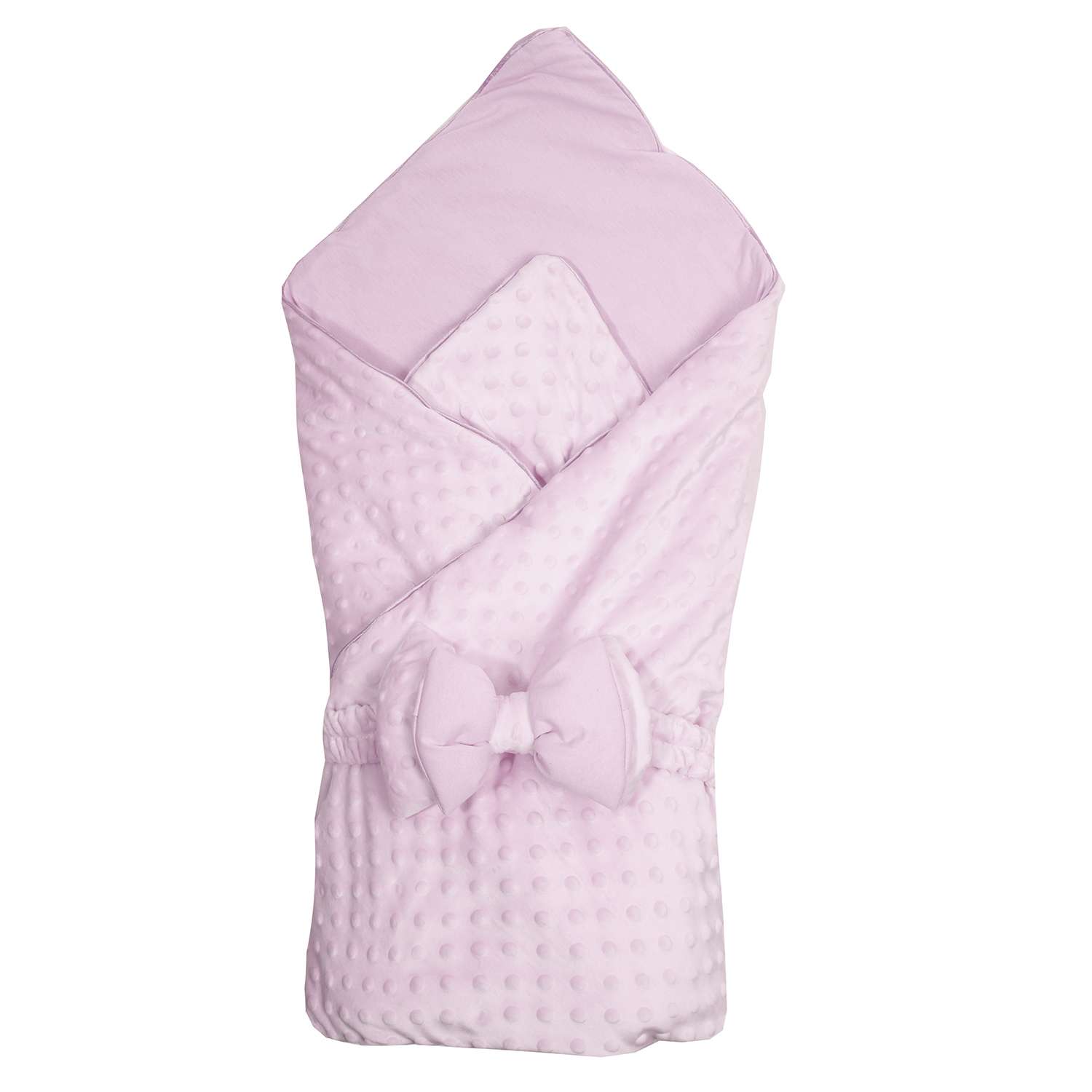 Конверт-одеяло Эдельвейс Нежность с бантом Розовый 11215 - фото 1
