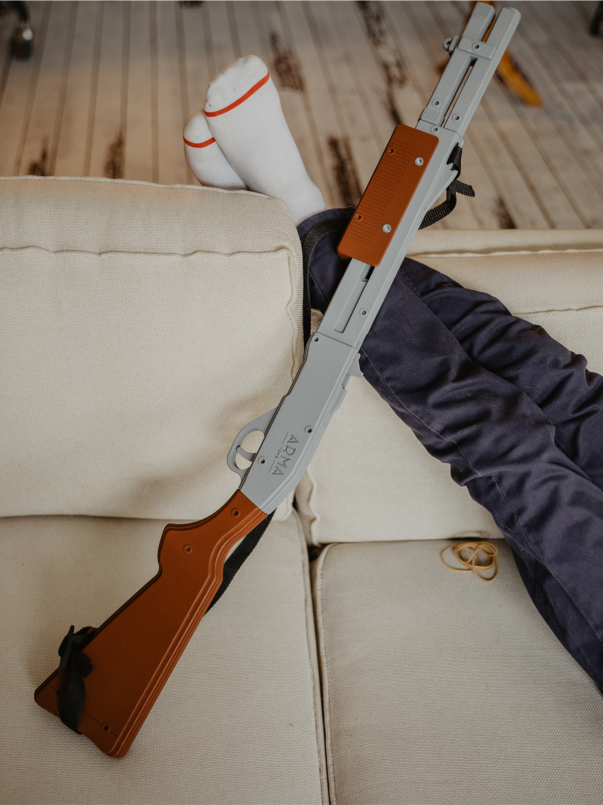 Резинкострел Arma.toys Длинный дробовик Ремингтон 870 из дерева - фото 3