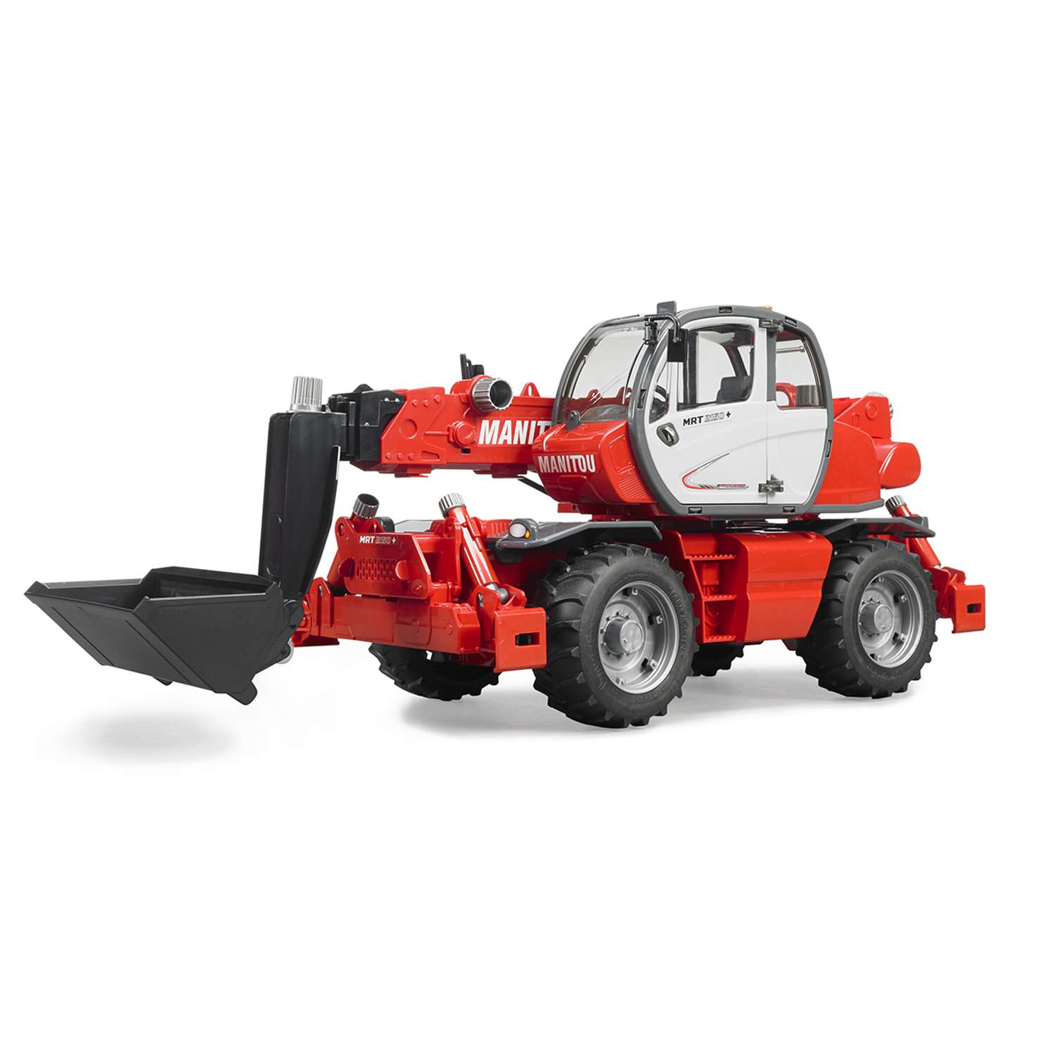 Автомобиль BRUDER 02129 Погрузчик колесный Manitou MRT 2150 с телескопическим ковшом 02129 - фото 4