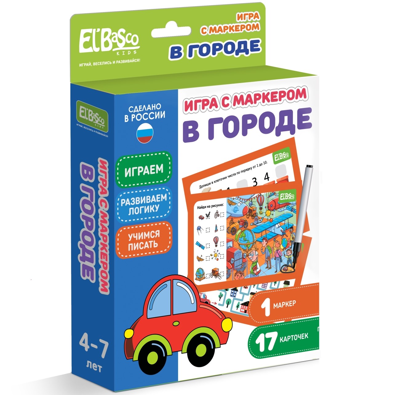 Игры с маркером El BascoKids Сложный Уровень набор карточек ET06-004 - фото 1