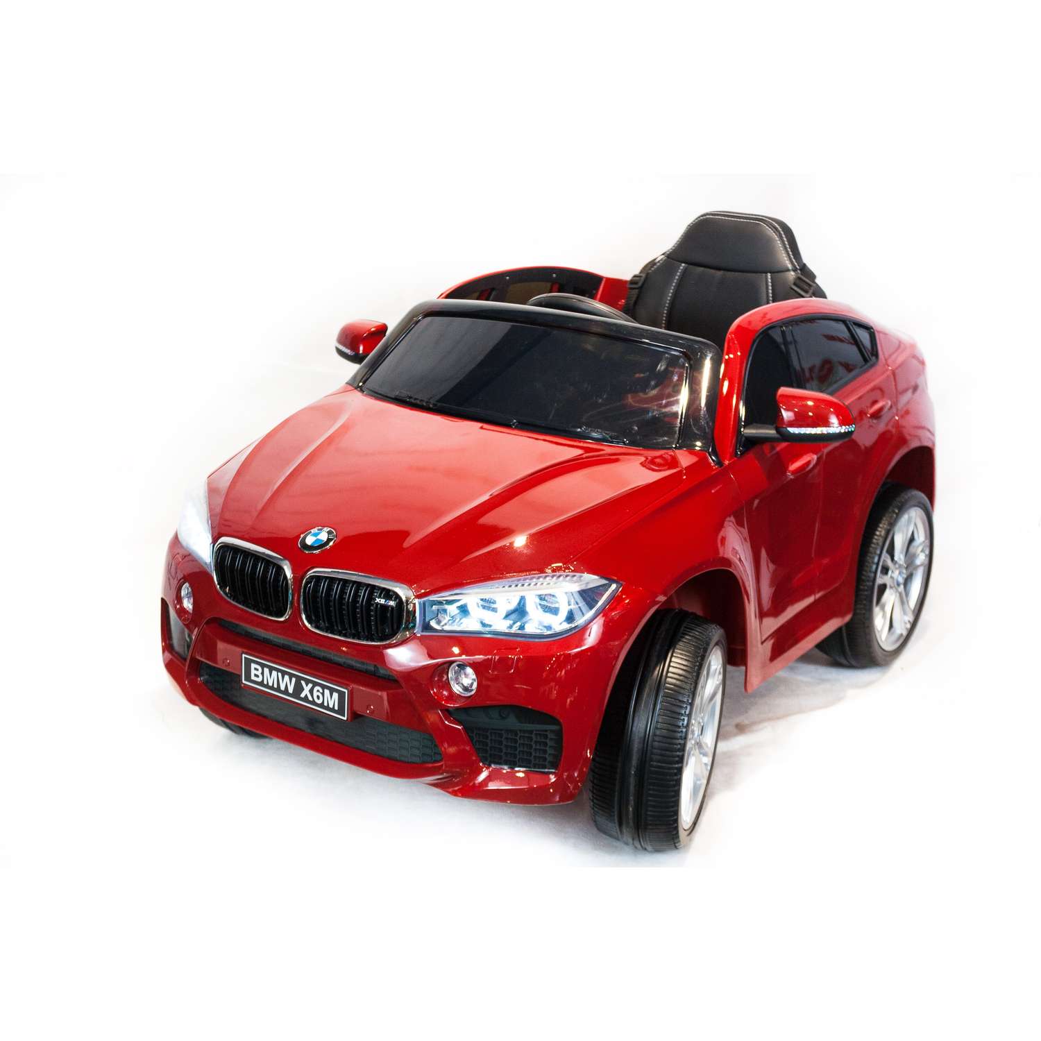 Электромобиль TOYLAND Джип BMW X6M mini красный - фото 4