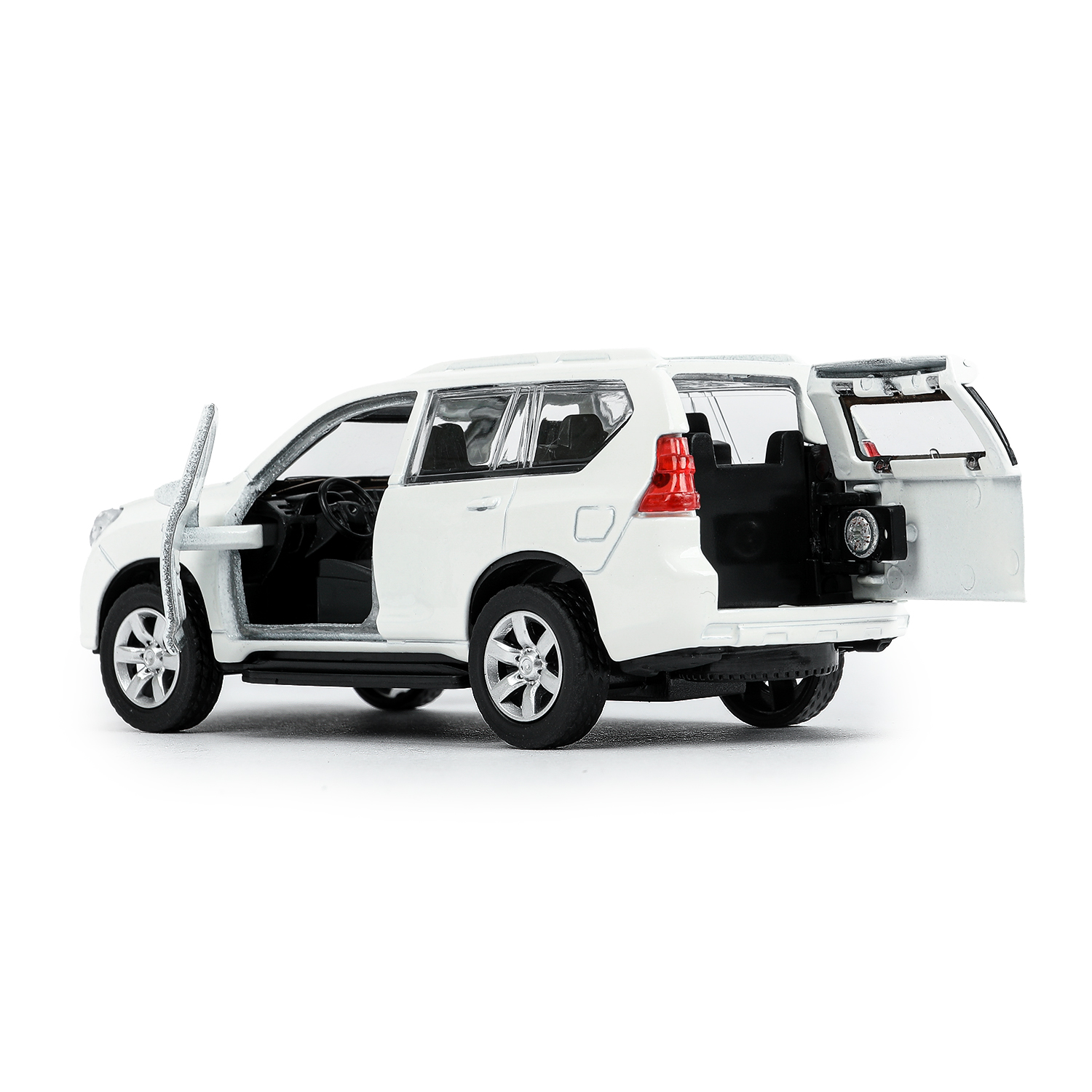 Автомобиль Технопарк Toyota Prado белый 278445 - фото 6