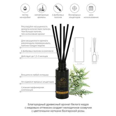 Ароматический диффузор Aroma Republic №21 White cedar 20 мл