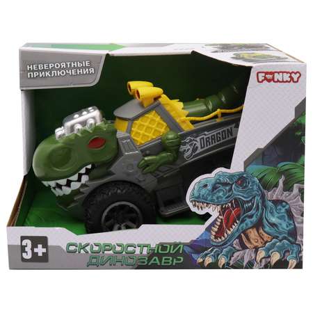 Машинка Funky Toys Тираннозавр Зеленый FT0735697